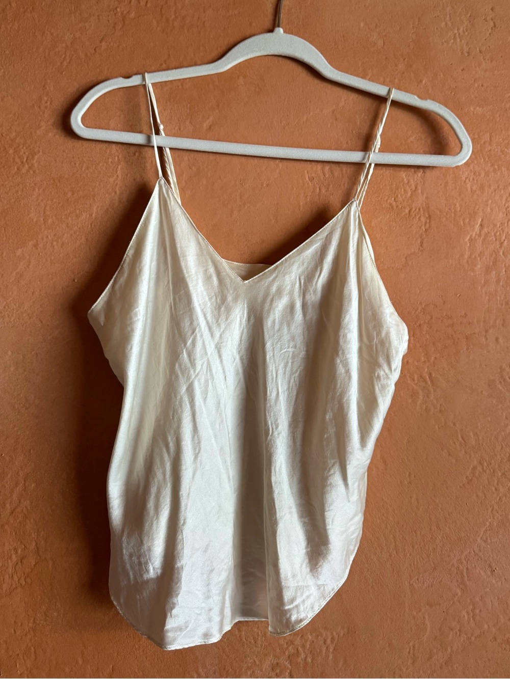 Vintage Victoria’s Secret 100% Silk Ivory Camisole Y2K Lingerie Top M
